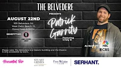Comedian Patrick Garrity at The Belvedere