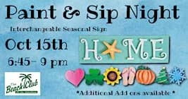 Seasonal HOME Sign Paint Night