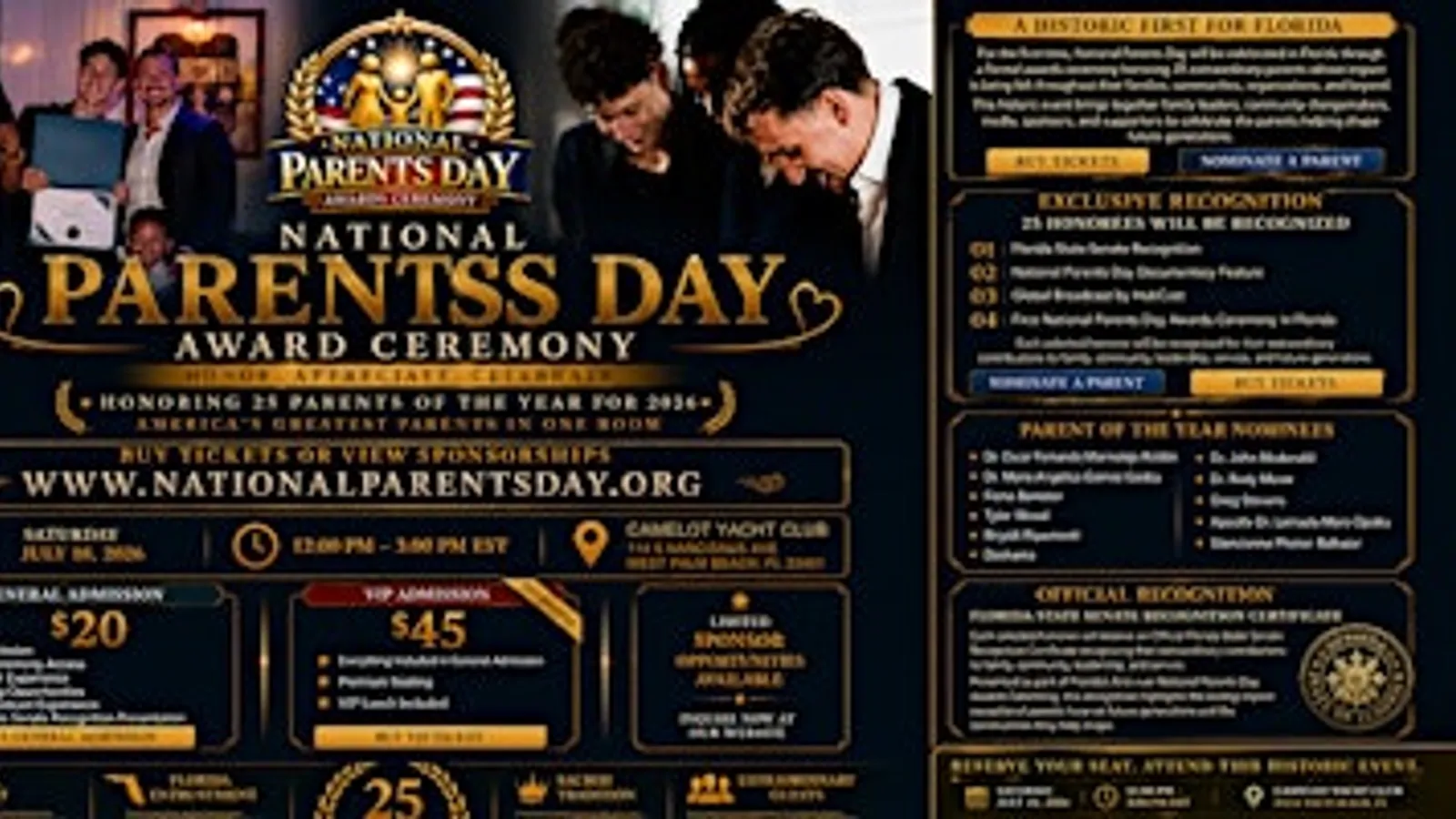 National Parents Day Award Ceremony 2026 | Florida State Senate Recognition