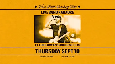 Live Band Karaoke - ft Luke Bryan's Greatest Hits