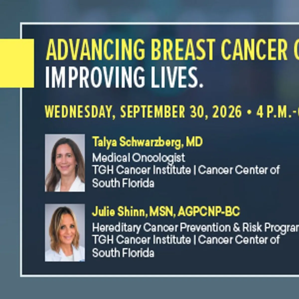 Advancing Breast Cancer Care. Improving Lives.