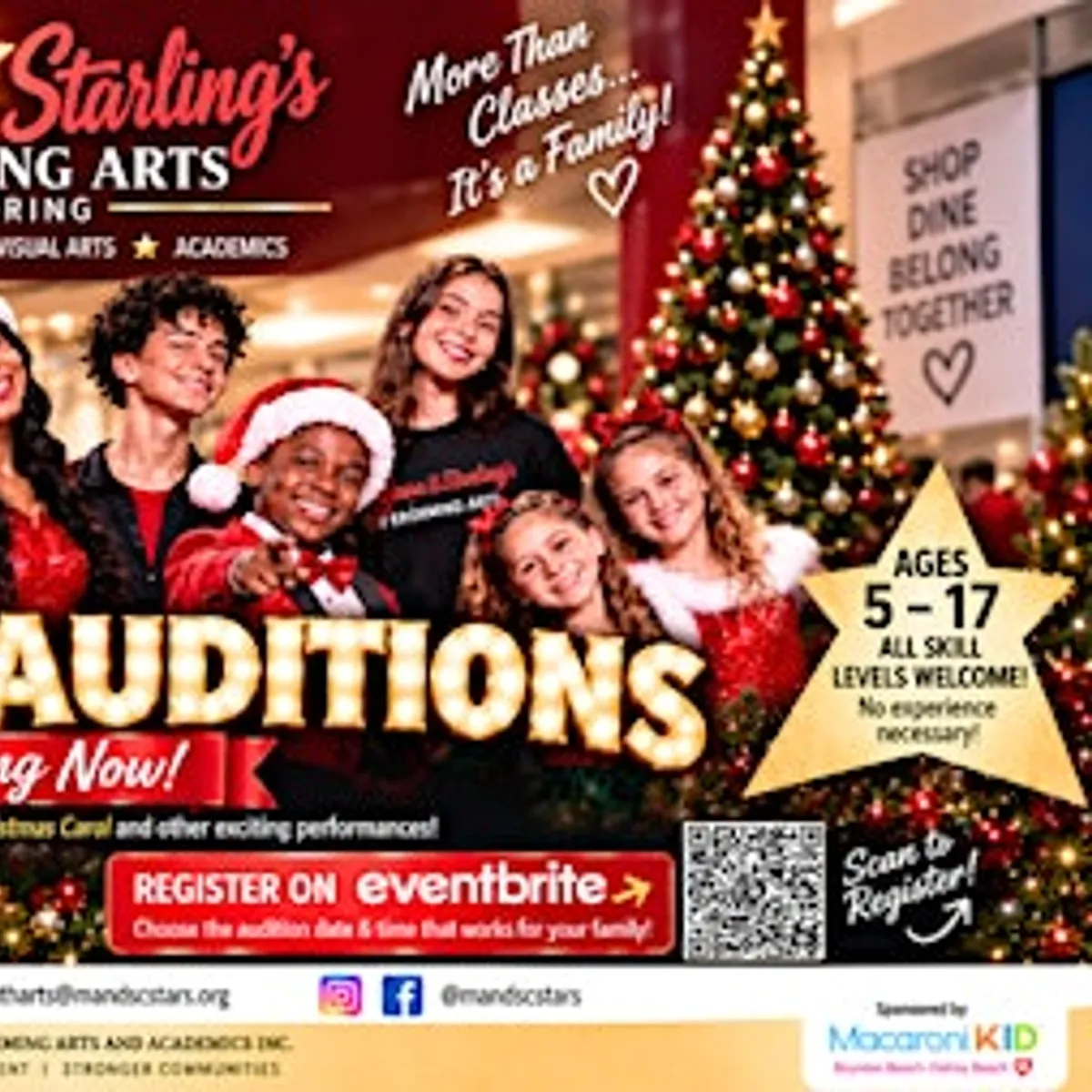 Melissa & Starling's Performing Arts - Holiday Auditions