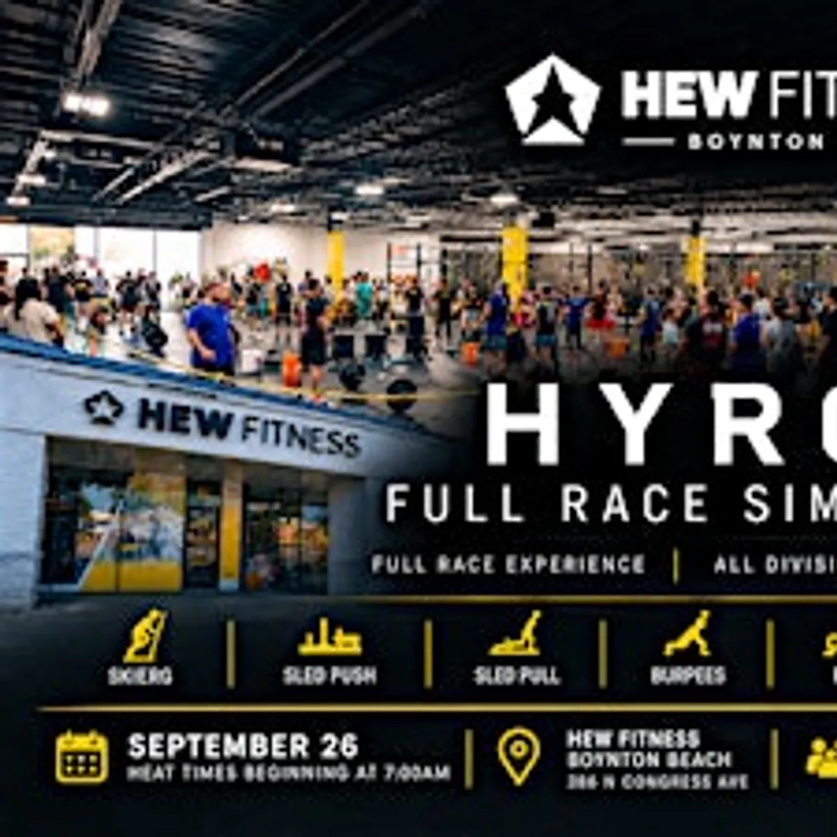 HYROX Full Race Simulation at Hew Fitness Boynton Beach