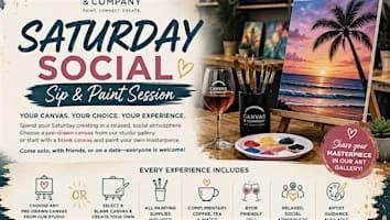 Saturday Social: A Sip & Paint Session in West Palm Beach, FL