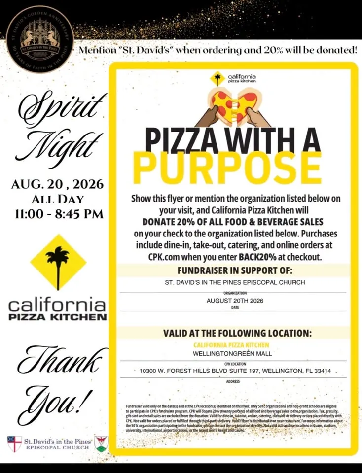 St. David's Spirit Day at California Pizza Kitchen