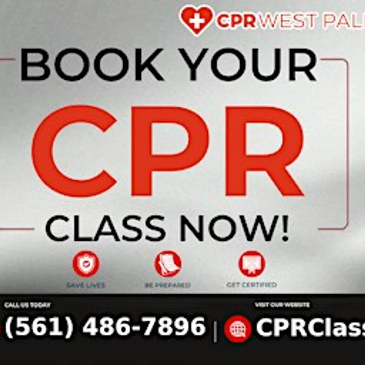 Red Cross BLS CPR and AED Class in West Palm Beach, FL.