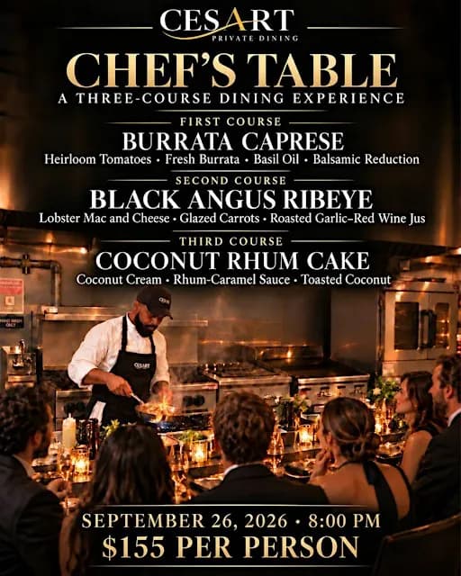 CHEF’S TABLE: WATCH THE CHEF IN ACTION