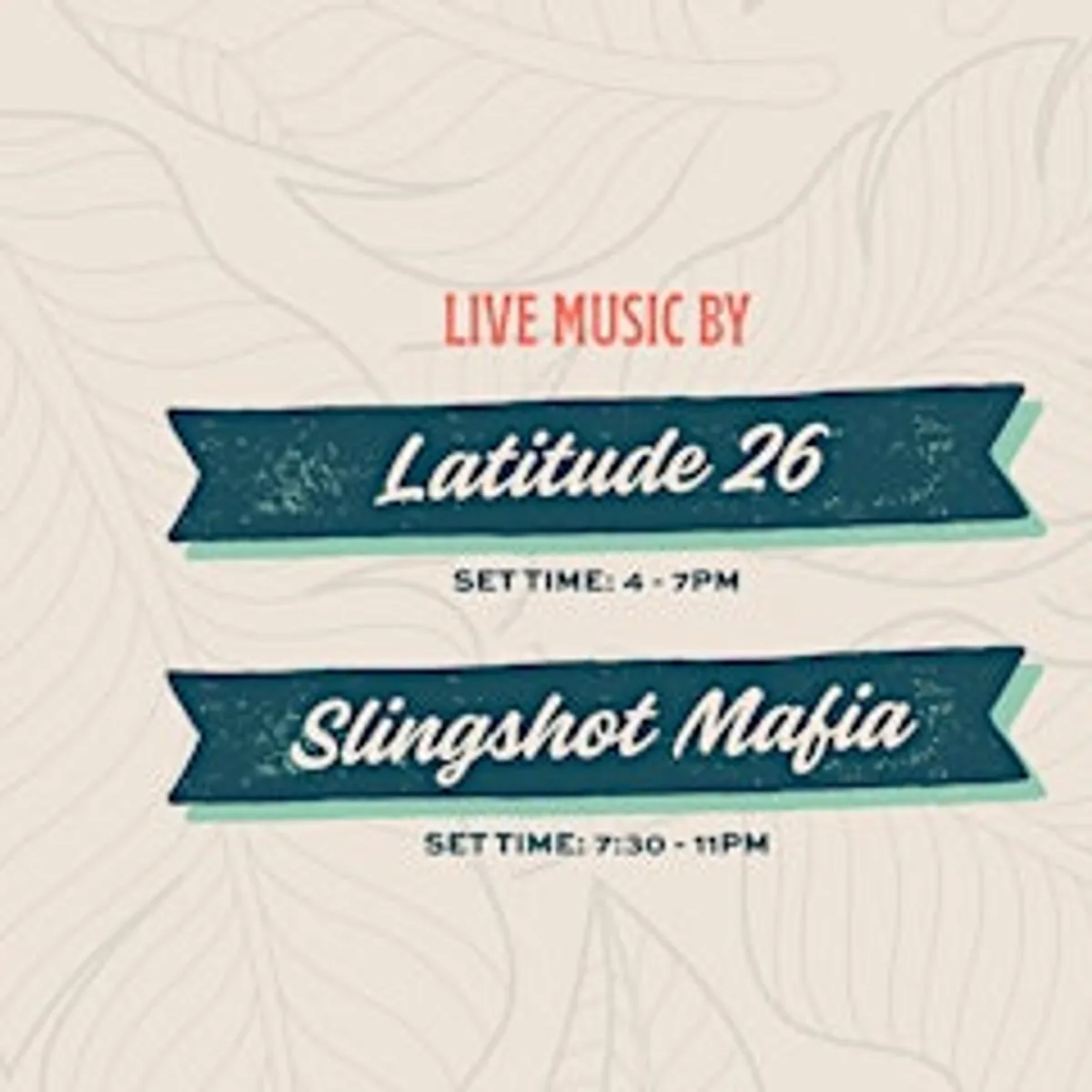 Labor Day Weekend — Live Music by Lat26 & Slingshot Mafia