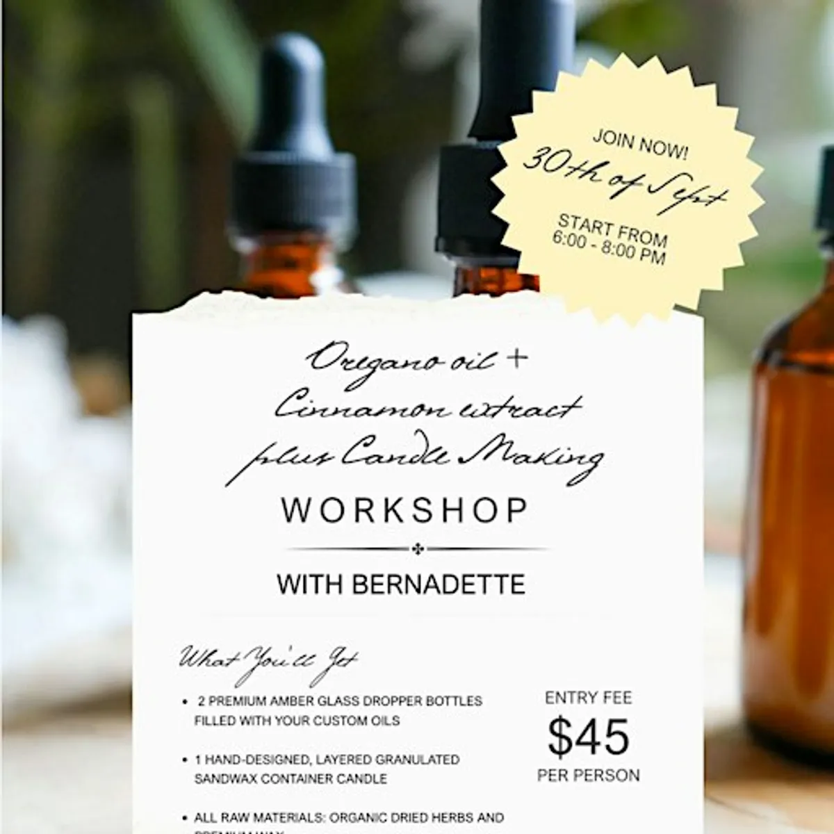 A Beginner's Guide to Herbs & Light Workshop