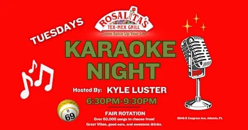 Tuesday Karaoke at Rosalita's Tex Mex Grill