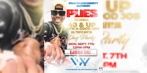 Plies 40 & Up With A Good Job All White Affair Day Party - West Palm Beach