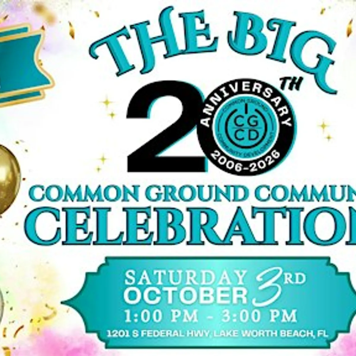 The Big Common Ground 20th Anniversary Party!