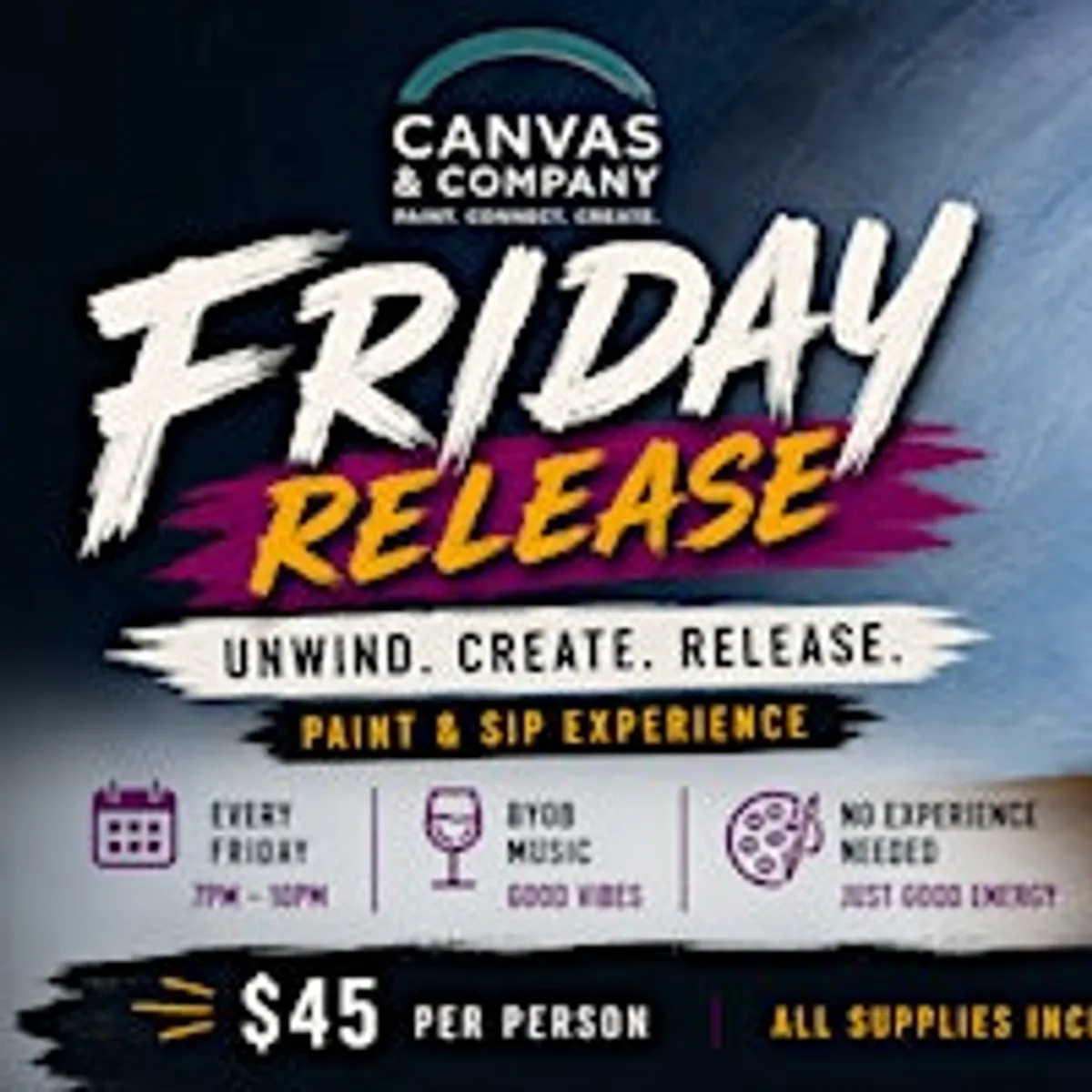 Friday Release: Paint, Sip & Vibe | West Palm Beach BYOB Paint & Sip