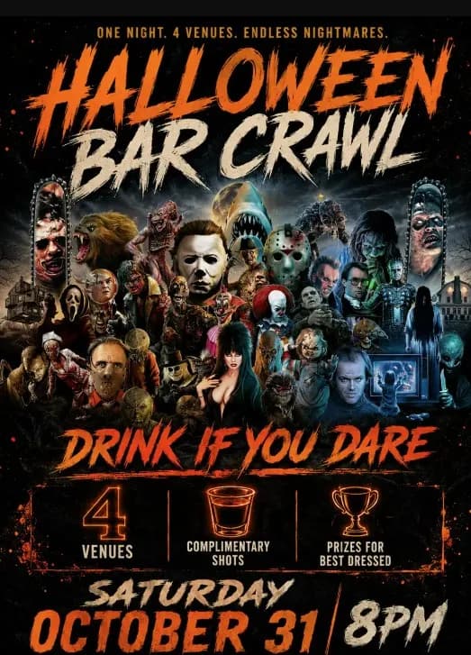 Halloween Night Bar Crawl