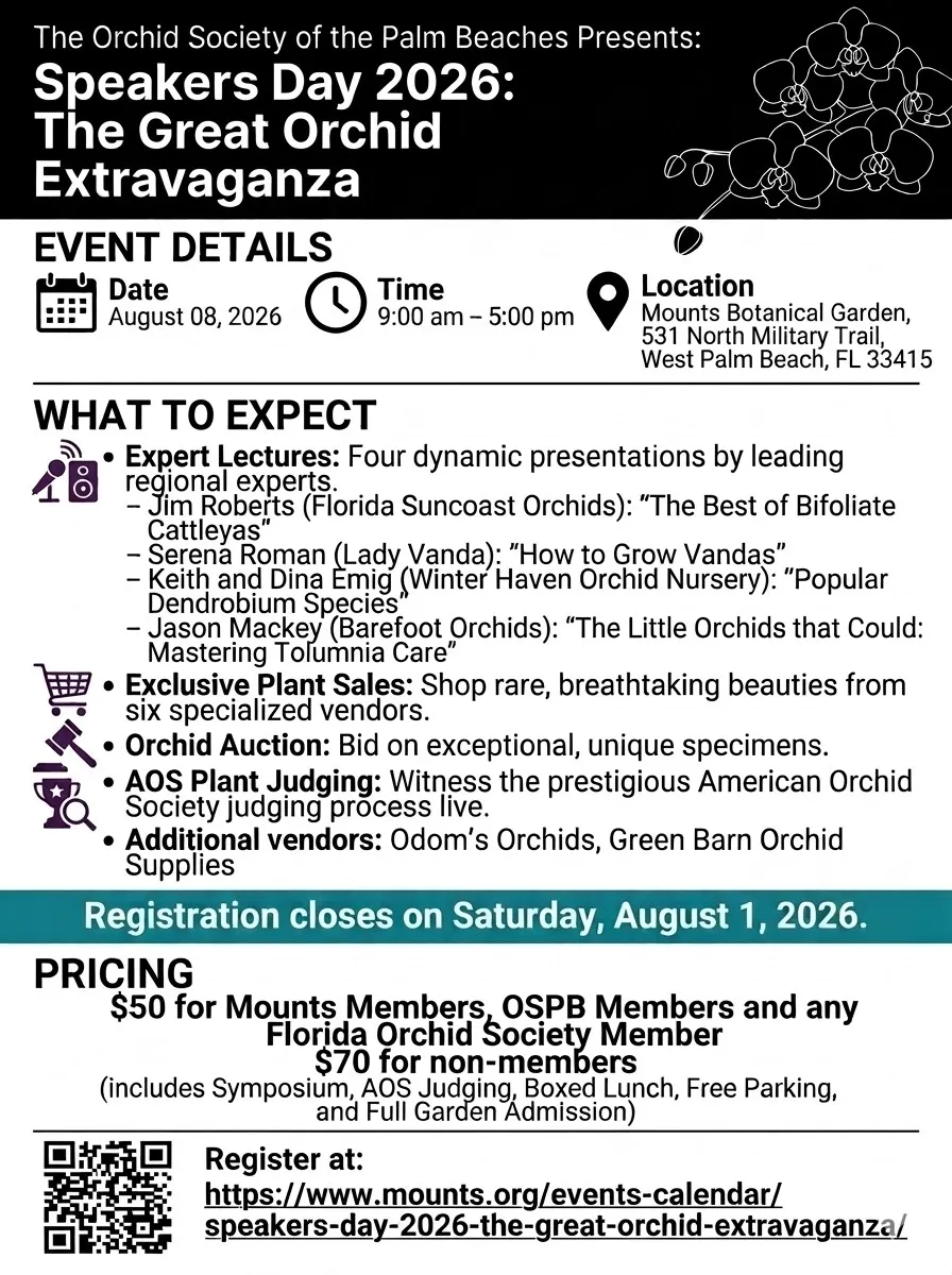 2nd Annual Speakers Day: The Great Orchid Extravanganza