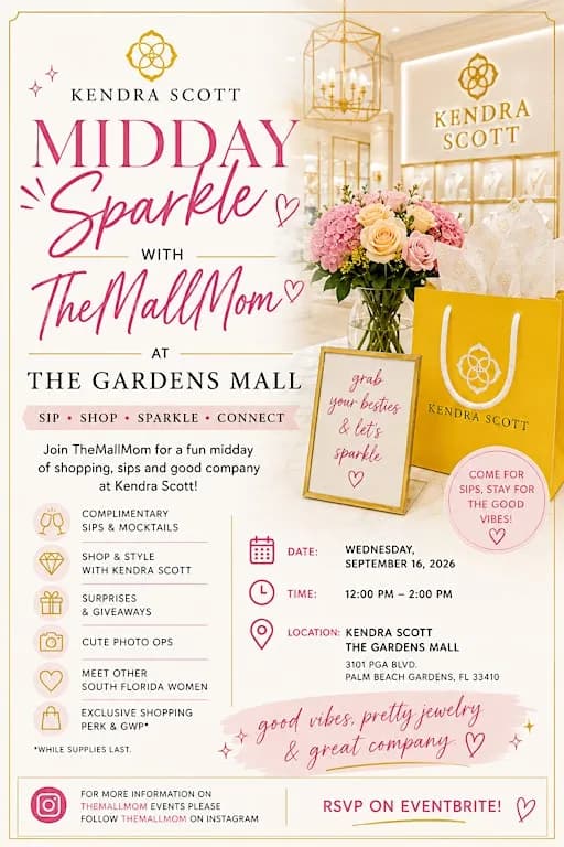 Midday Sparkle with TheMallMom at Kendra Scott