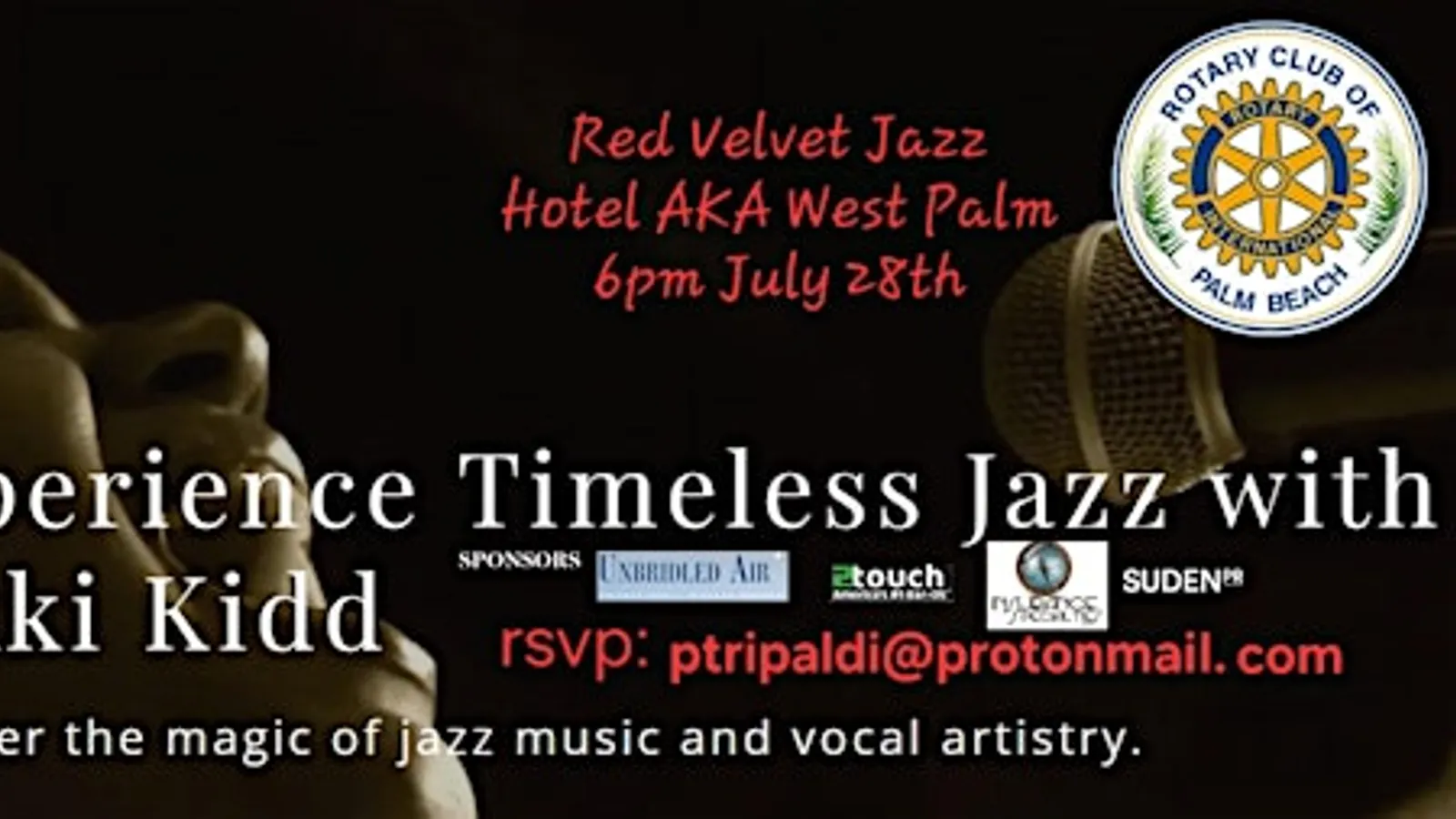 Red Velvet Jazz, Hotel AKA July 28th with Nikki Kidd