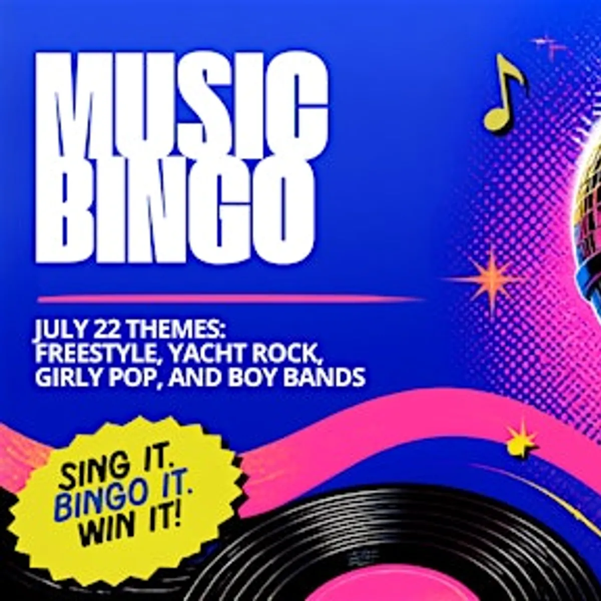 Music Bingo at Mr.B's Tavern
