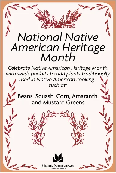 Celebrate National Native American Heritage Month: Grab and Grow Seeds