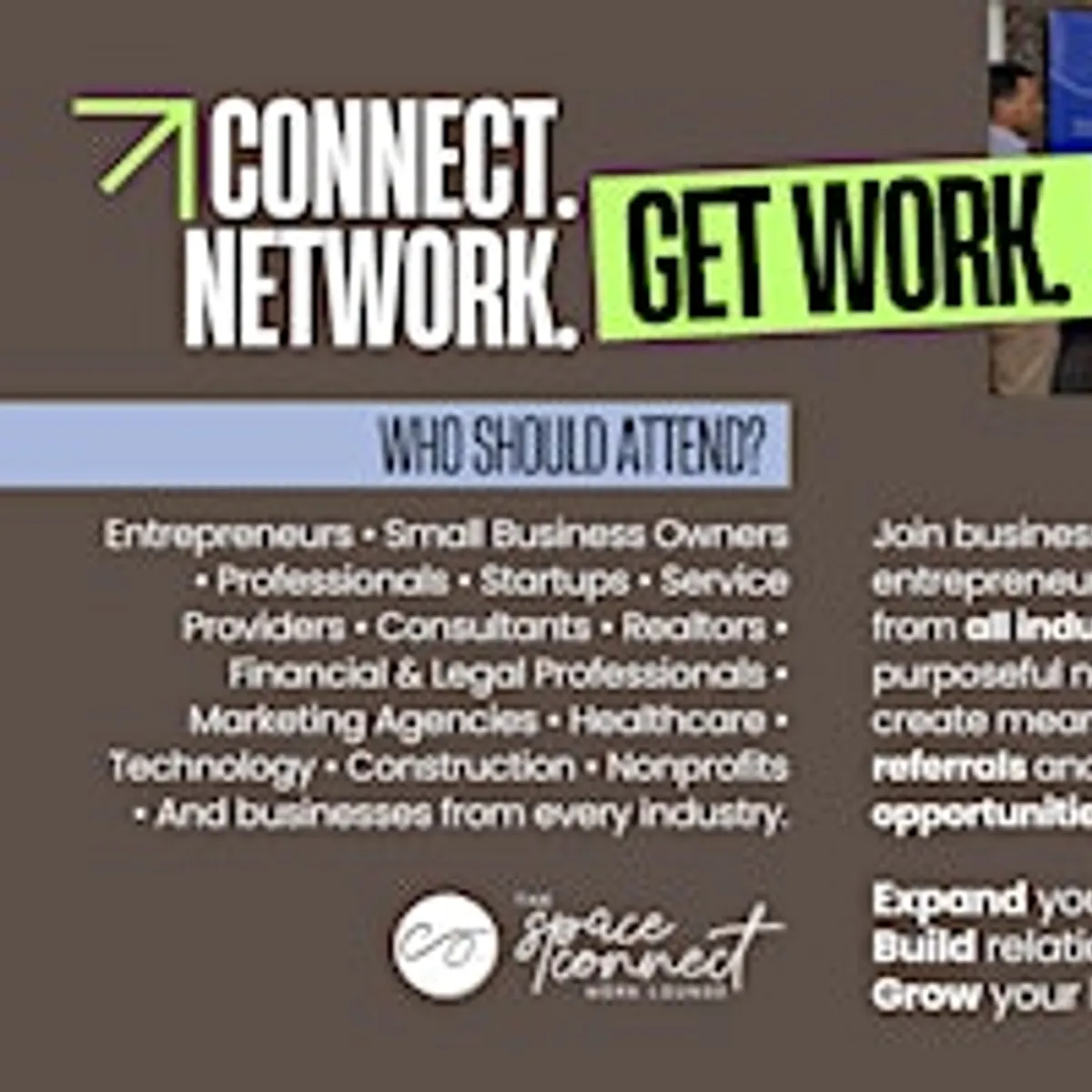 Connect. Network. Get Work. (September Edition)
