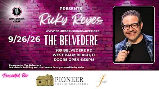 Comedian Ricky Reyes at The Belvedere