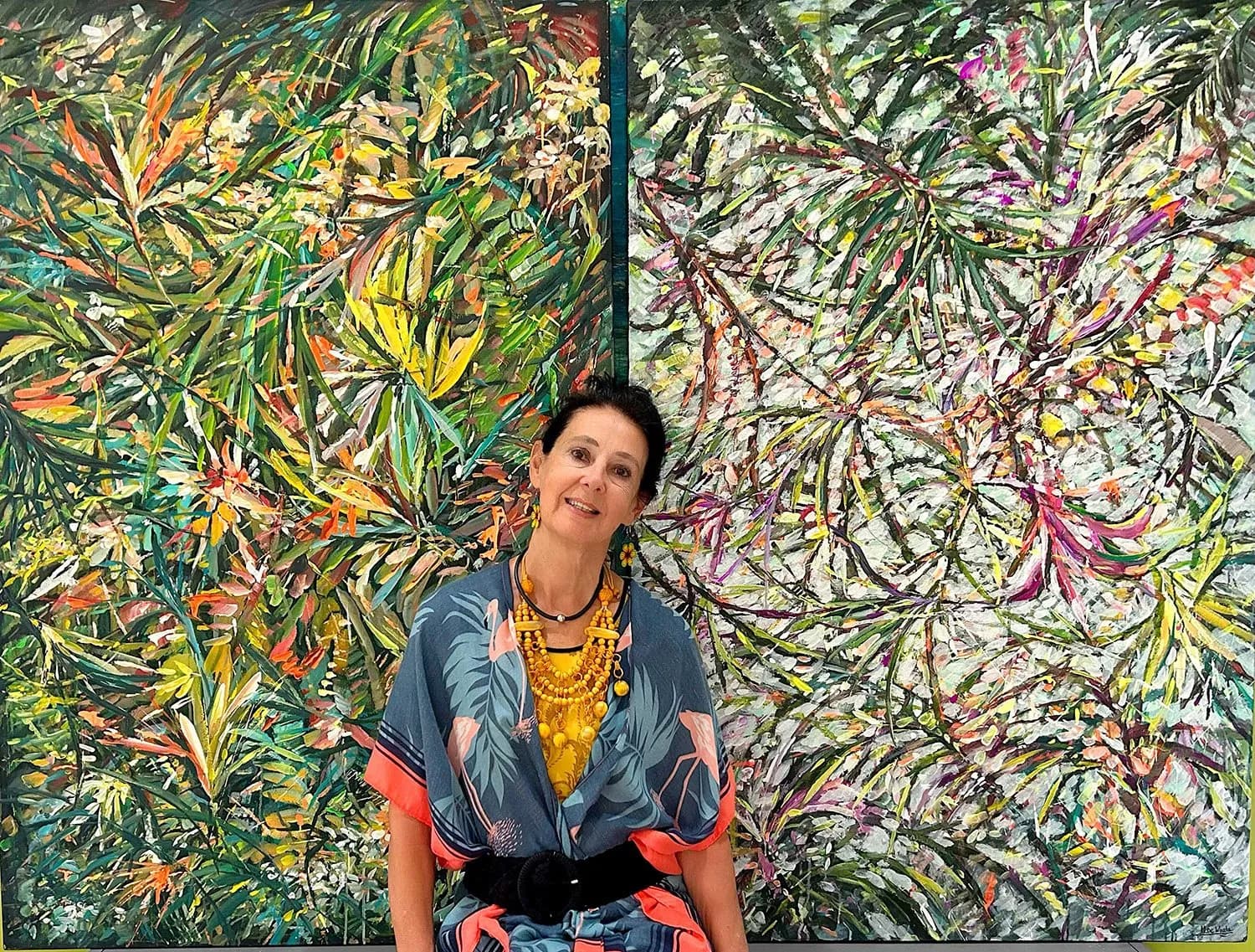 Marleen De Waele – De Bock: Blooming in Color! Exhibition Opening — Old School Square