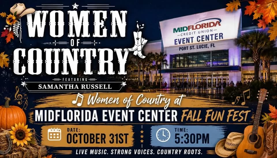 City of Port St. Lucie Fall Fun Fest-Women of Country Tribute Show Featuring Samantha Russell