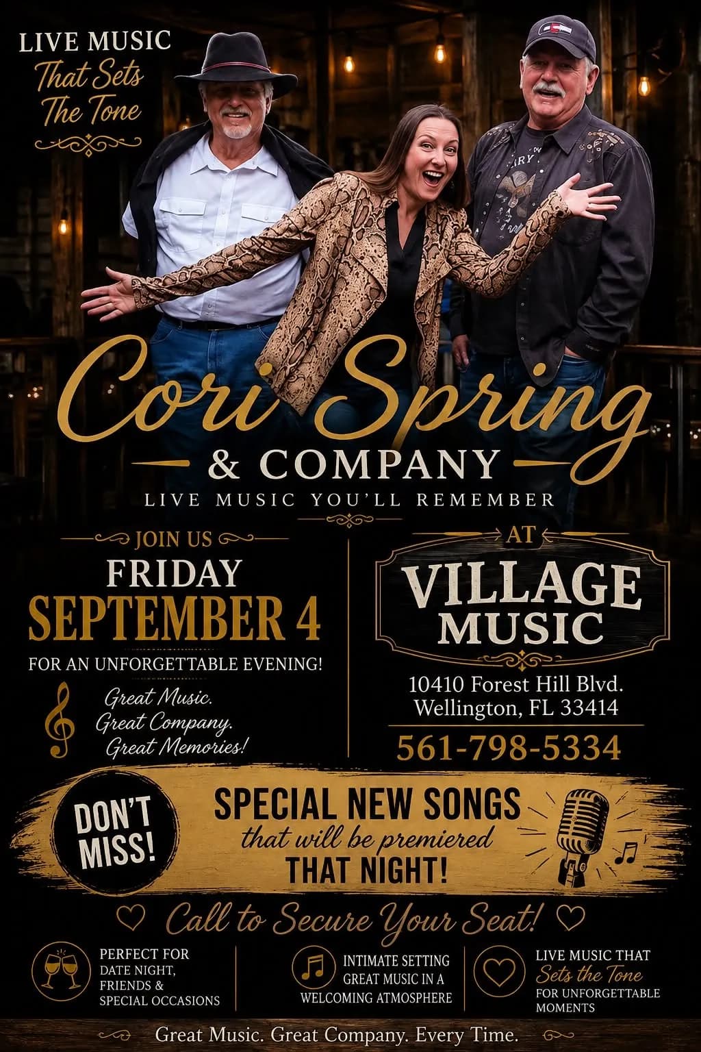 CORI SPRING & CO Live at the Village Music Café 🎤🎶!!