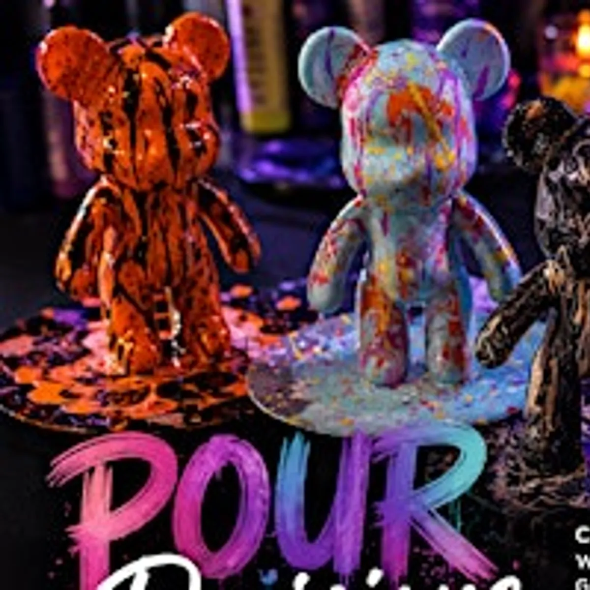 Pour Decisions: DIY Acrylic Bear Painting Experience