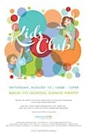 Kids Club Back-to-School Dance Party