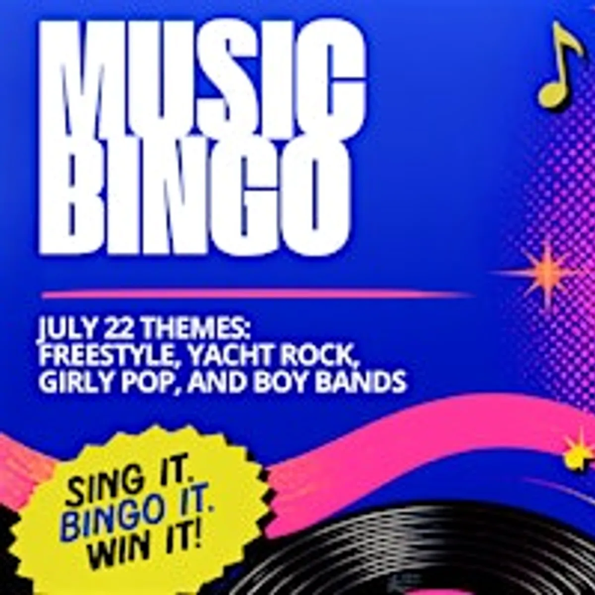Music Bingo at Mr.B's Tavern