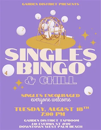 Singles Bingo at Garden District
