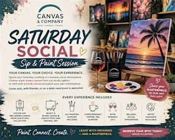 Saturday Social: A Sip & Paint Session in West Palm Beach, FL