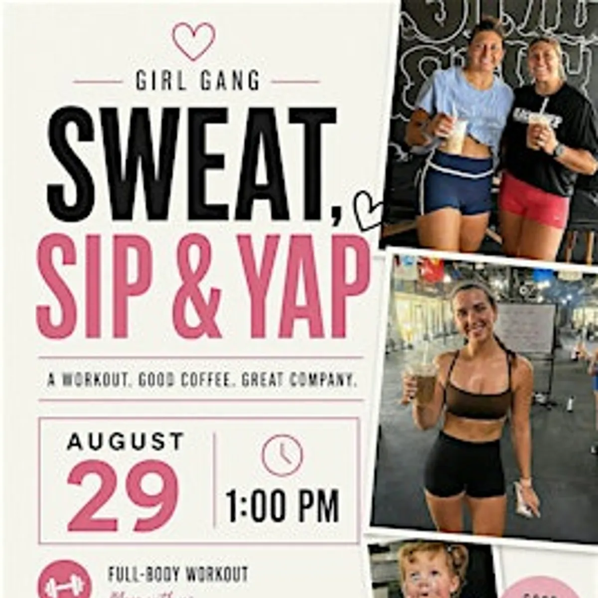 Sweat, Sip, and Yap Women's only workout