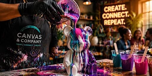 Pour Decisions @ Canvas & Company | Acrylic Pour Experience | BYOB | WPB