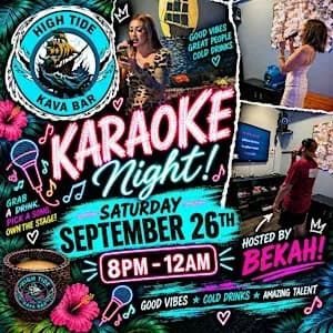 Karaoke Night at High Tide Kava Bar