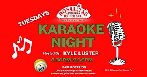 Tuesday Karaoke at Rosalita's Tex Mex Grill