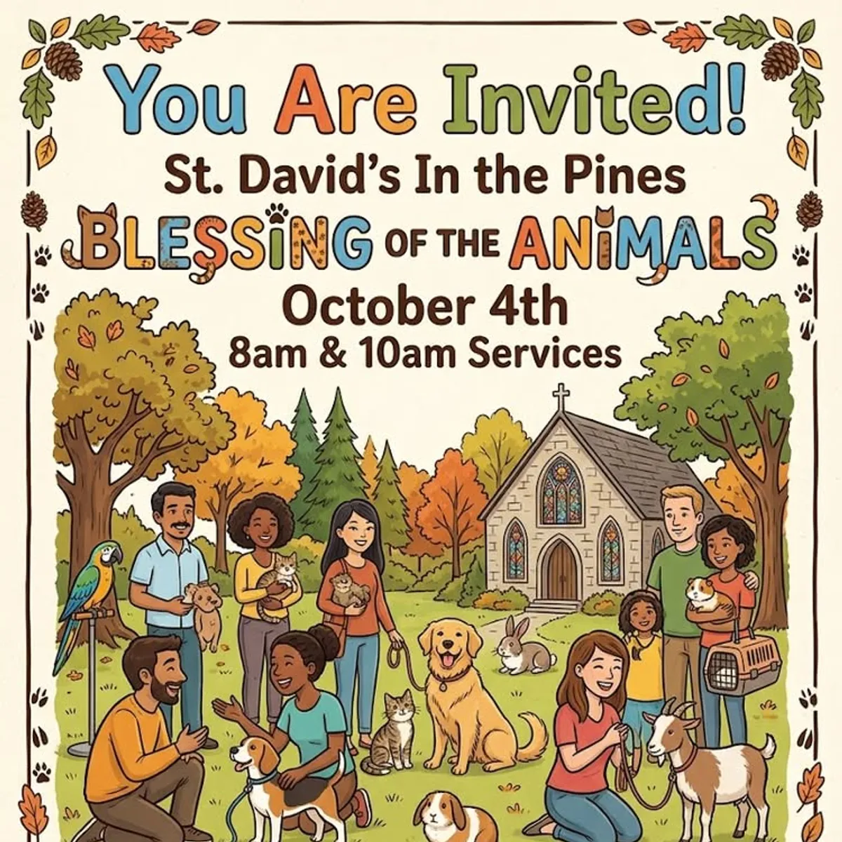 St. David's In the Pines: Blessing of the Animals