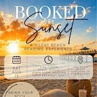 Booked at Sunset - Silent beach reading