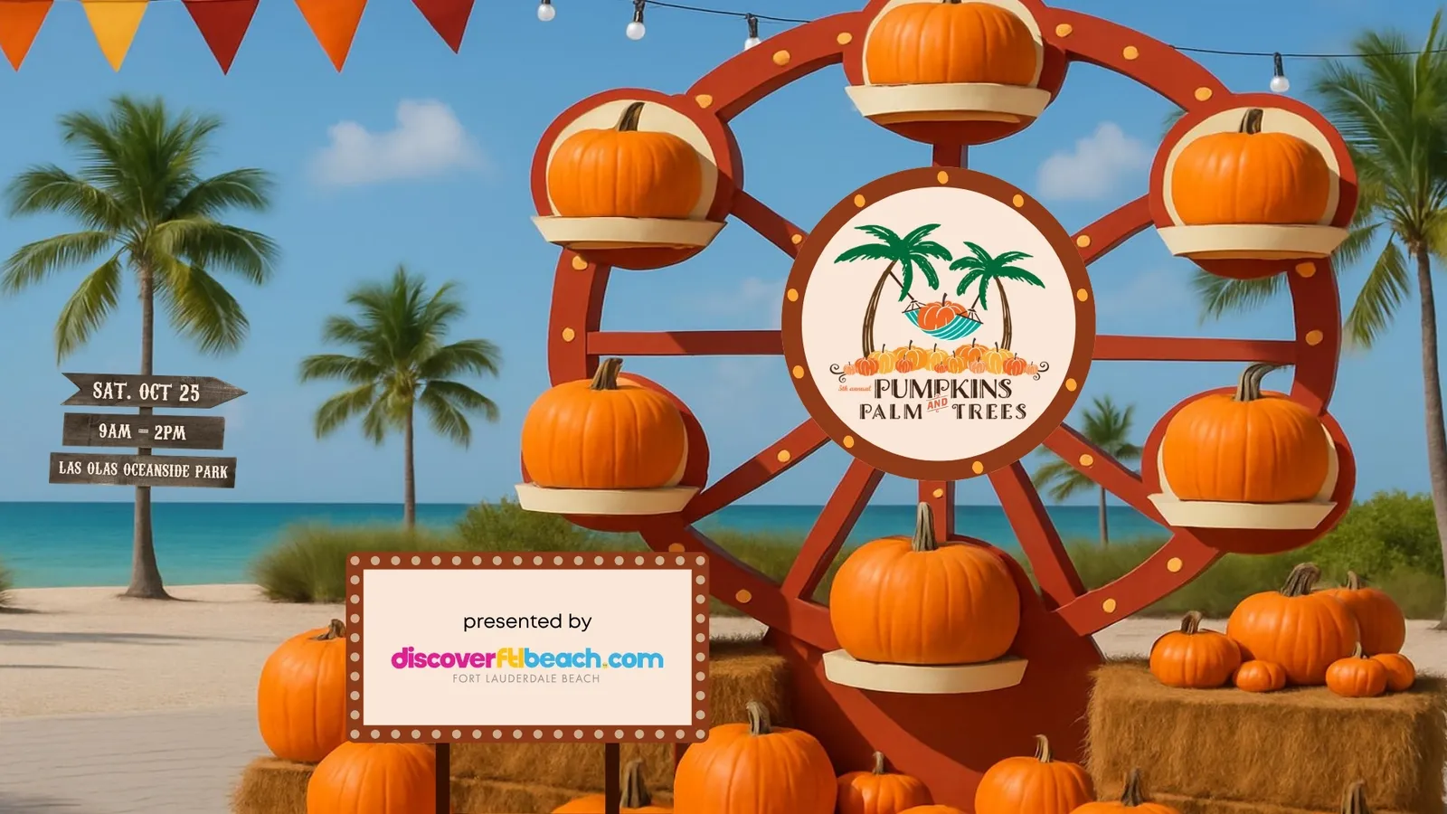 Tree Ocean Side Pumpkins & Palm Trees · Oct 25 · United States · HamletHub