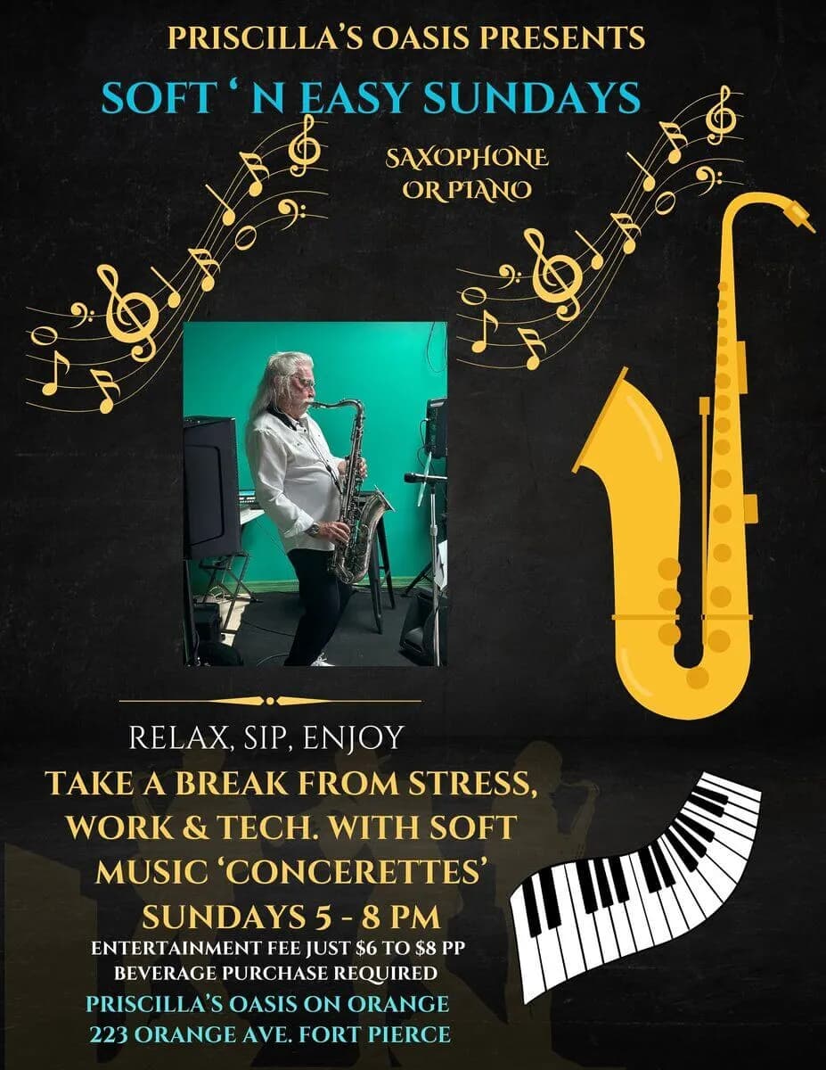 75 Soft Editable SOFT ' N EASY SUNDAY 'CONCERETTES' in Downtown Ft. Pierce · Oct 18 ...