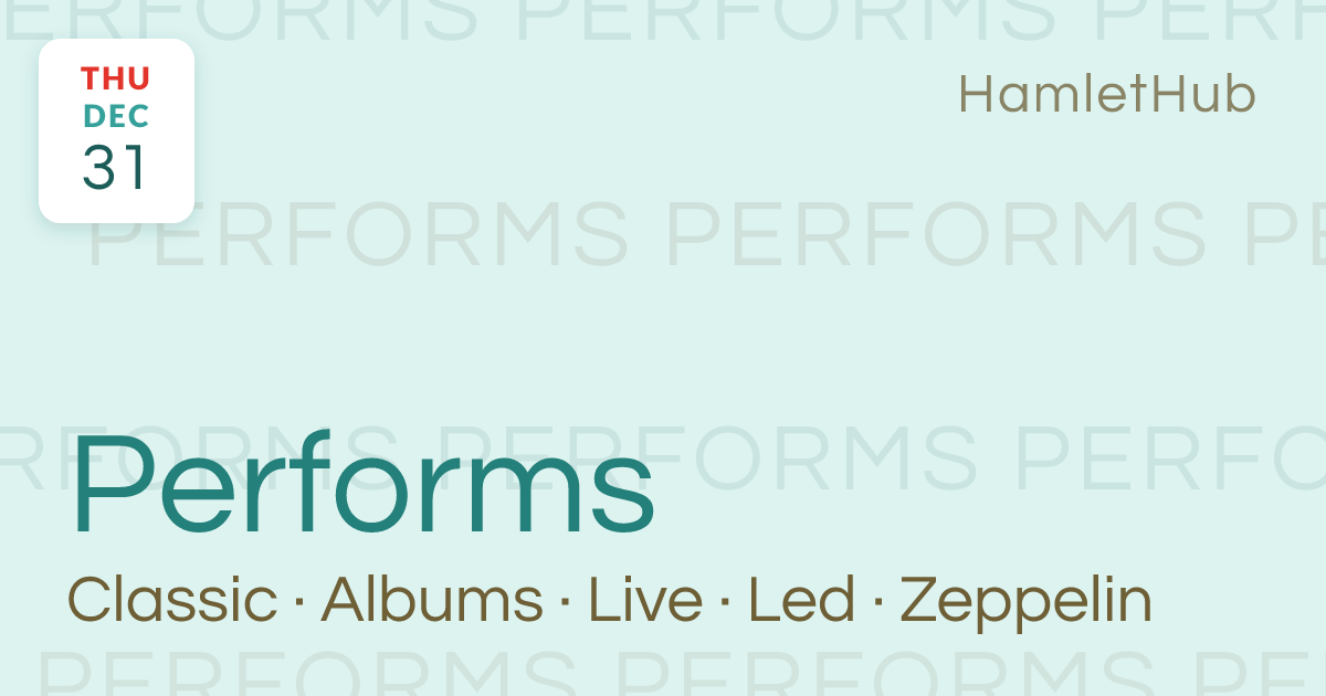 CLASSIC ALBUMS LIVE PERFORMS LED ZEPPELIN - LED ZEPPELIN II · Dec 31 ...