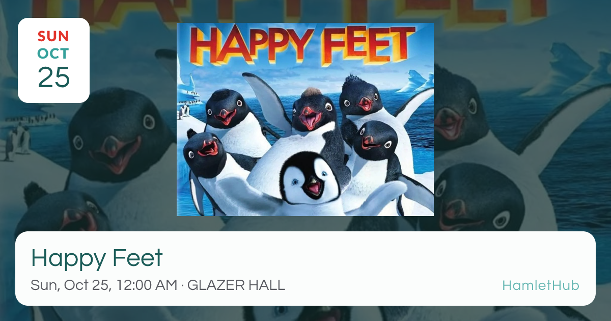Happy Feet · Oct 25 · Palm Beach, FL · HamletHub
