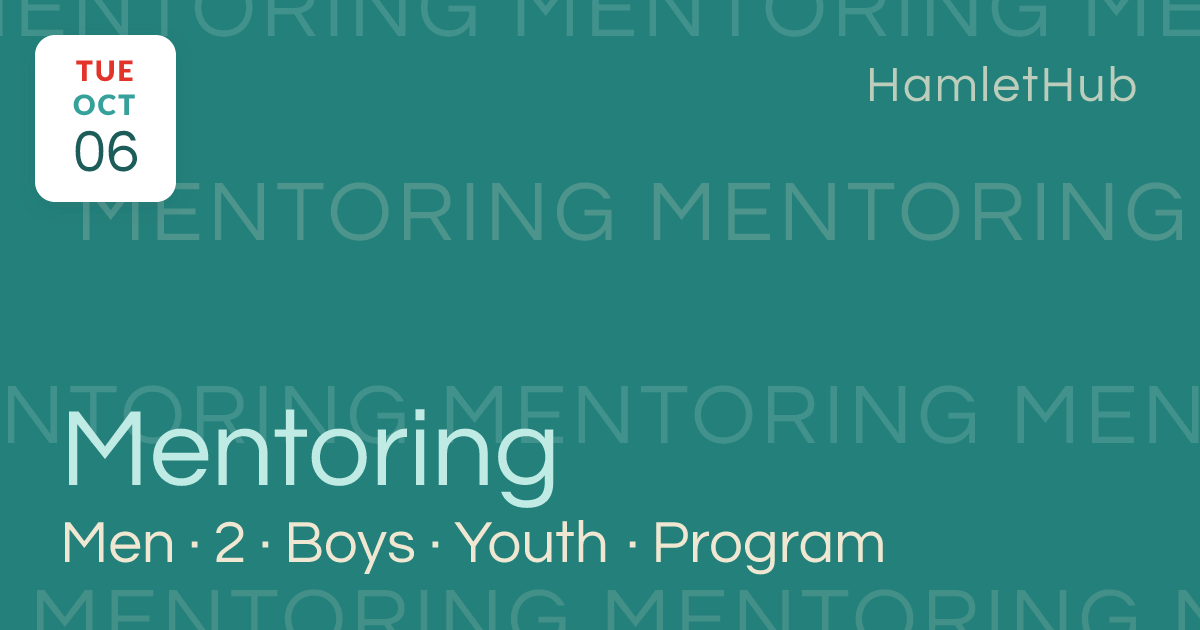 Men 2 Boys - Youth Mentoring Program · Oct 6 · Lauderdale Lakes, FL ...
