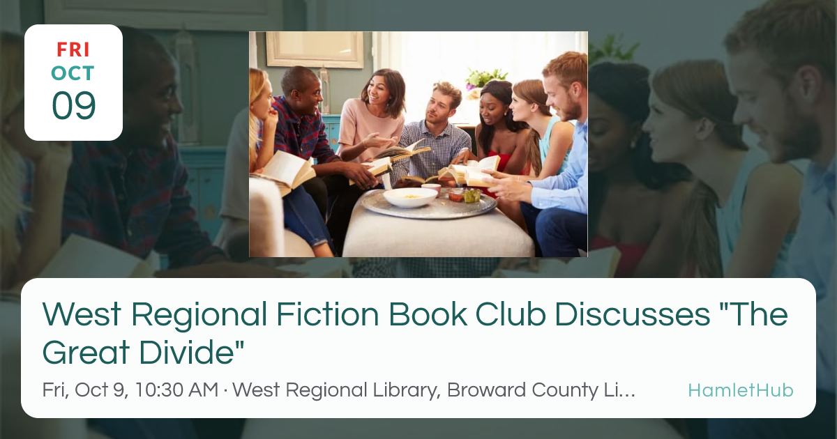 West Regional Fiction Book Club Discusses 